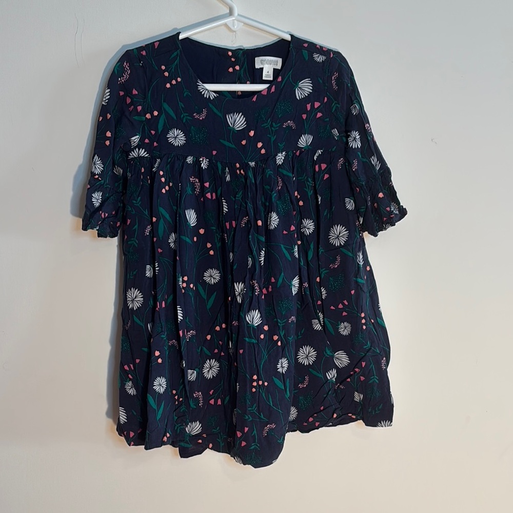 Gymboree Blue and Pink Relaxed 3/4 Sleeve Tunic